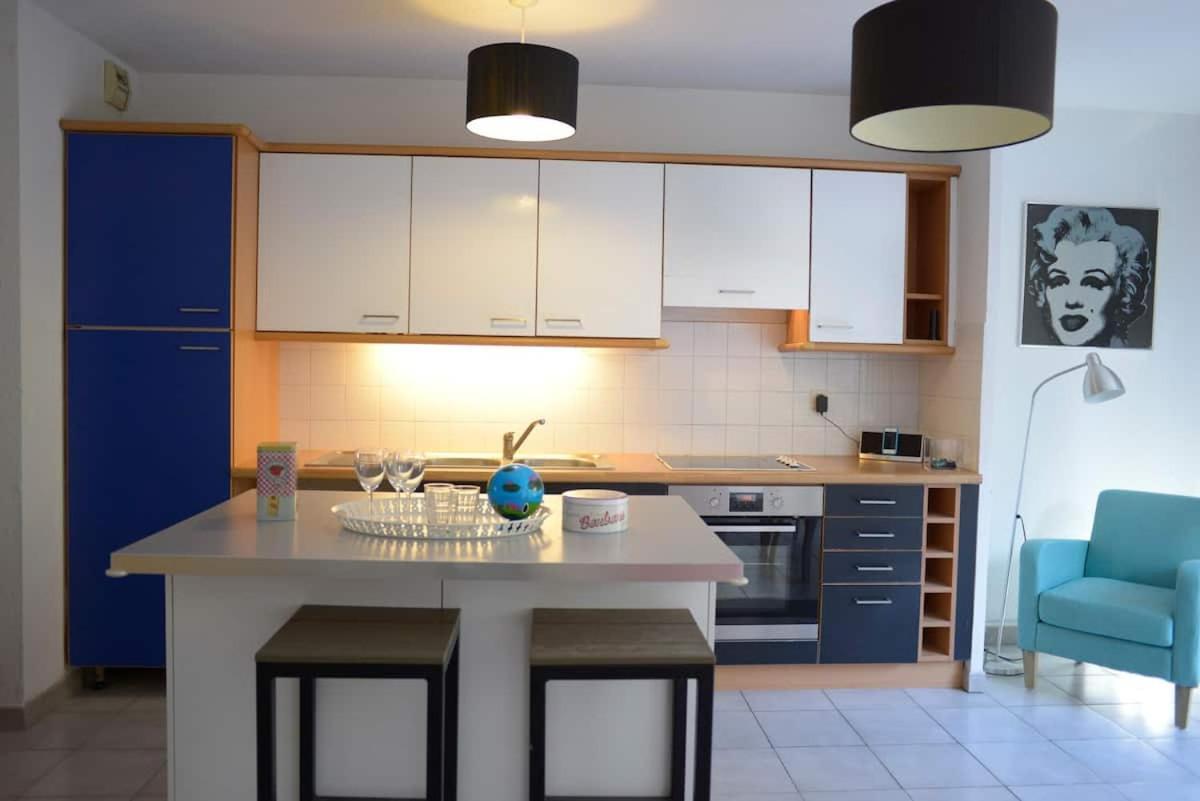 Apartamento F3 climatisé-terrasse 30 m2- Parking-Antigone Montpellier Exterior foto